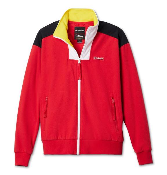 Columbia Disney Fleece Jacket Red For Men's NZ81046 New Zealand